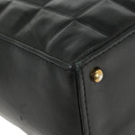 Chanel Chocolate Bar CC Tote Quilted Leather Small - image 6