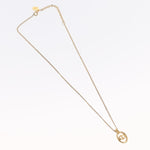 Christian Dior CD Round Pendant Necklace Metal - image 1