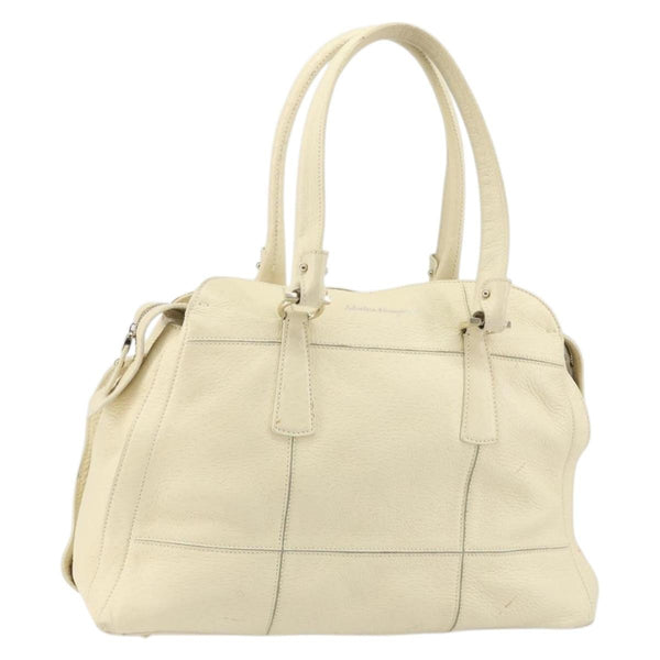 Salvatore Ferragamo Gancini Shoulder Bag Leather