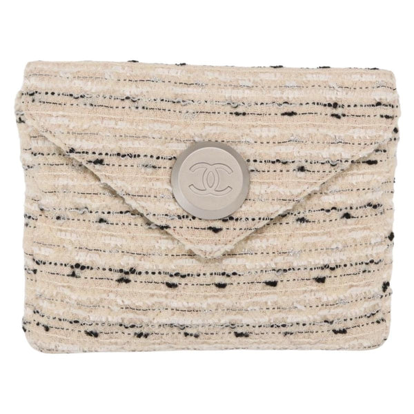 Chanel Vintage Envelope Chain Clutch Tweed Small - image 1