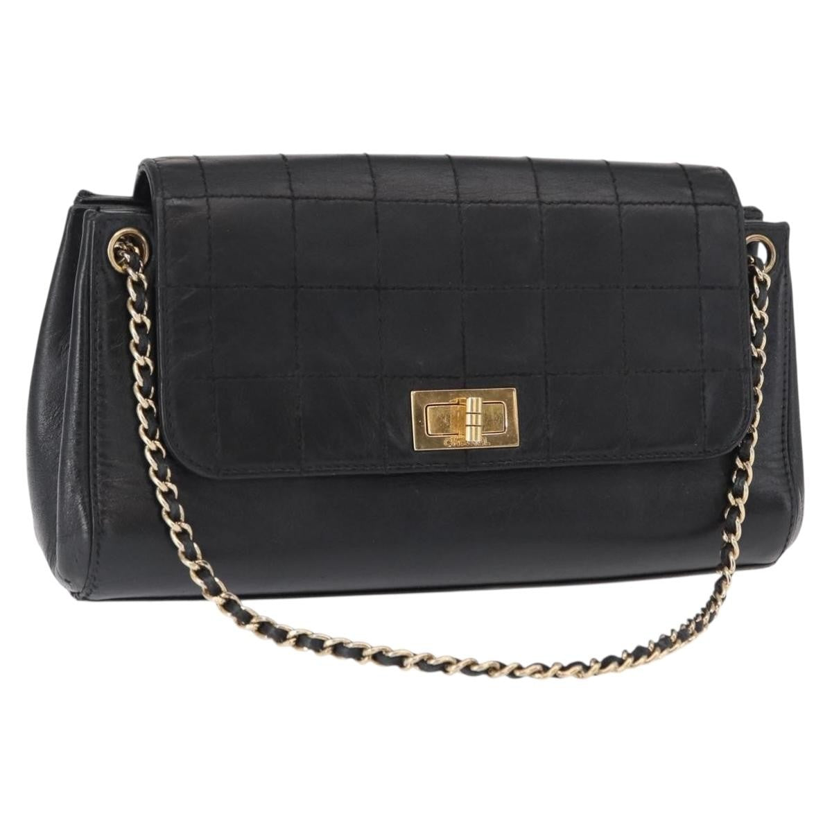 Chanel Chocolate Bar Accordion Reissue Flap Bag Quilted Lambskin East West - image 1