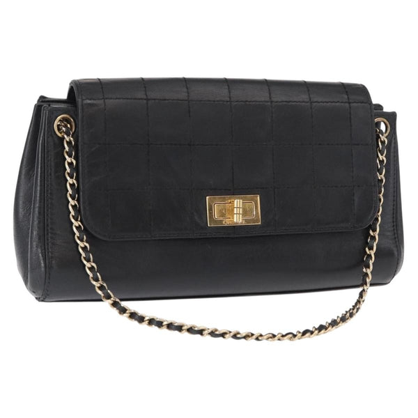 Chanel Chocolate Bar Accordion Reissue Flap Bag Quilted Lambskin East West - image 1