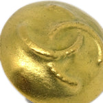 Chanel Vintage CC Round Clip-On Earrings Metal Small - image 2