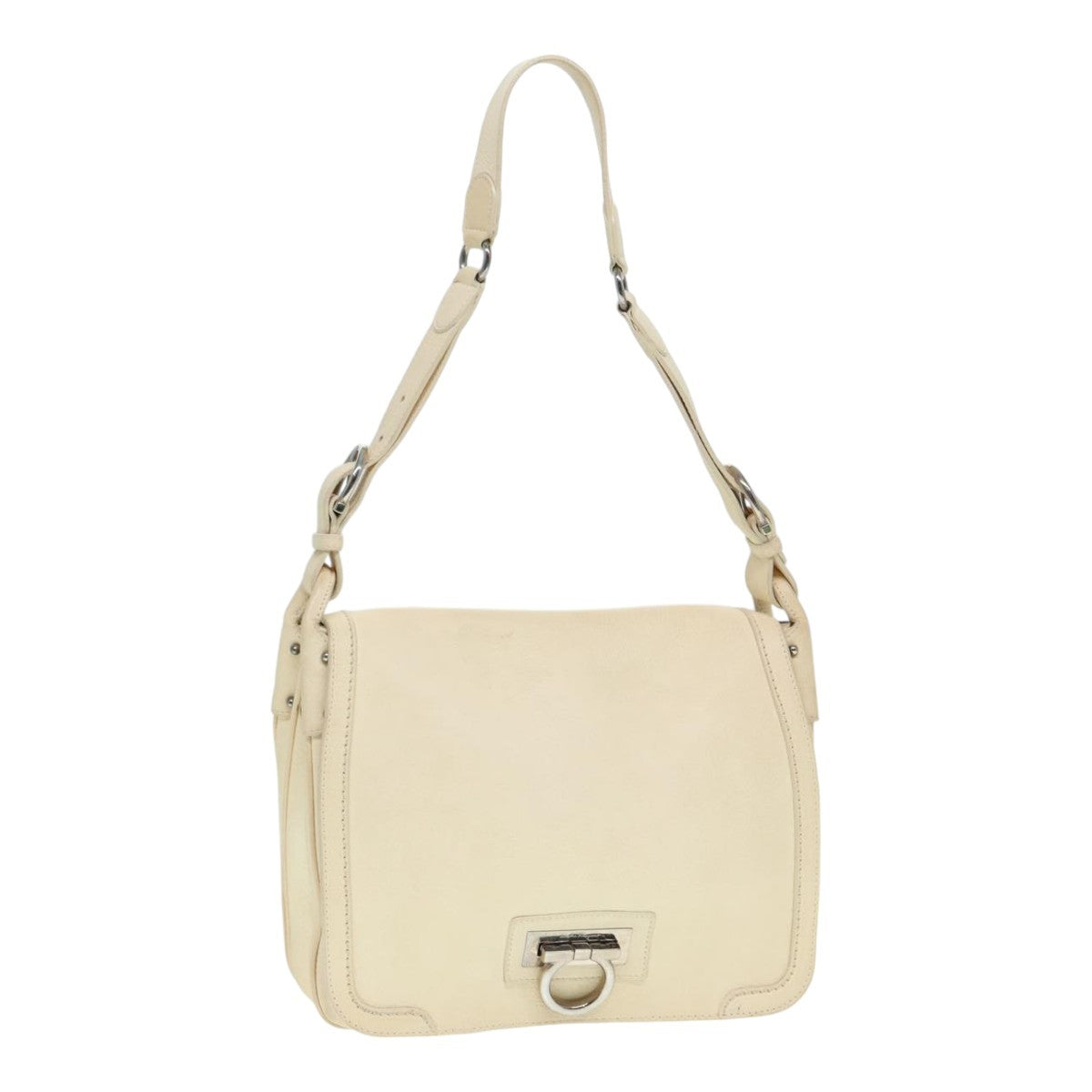 Salvatore Ferragamo Gancini Shoulder Bag Leather - image 1