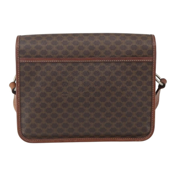 Celine Vintage Macadam Shoulder Bag Canvas Medium