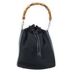 Gucci Vintage Bamboo Bucket Bag Nylon and Leather Small - image 1