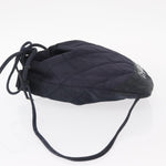 Chanel Vintage Drawstring Backpack Quilted Satin with Suede Medium - image 5