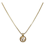 Christian Dior CD Round Pendant Necklace Metal - image 4