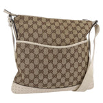 Gucci Zip Messenger Bag GG Canvas with Perforated Leather Small - image 1