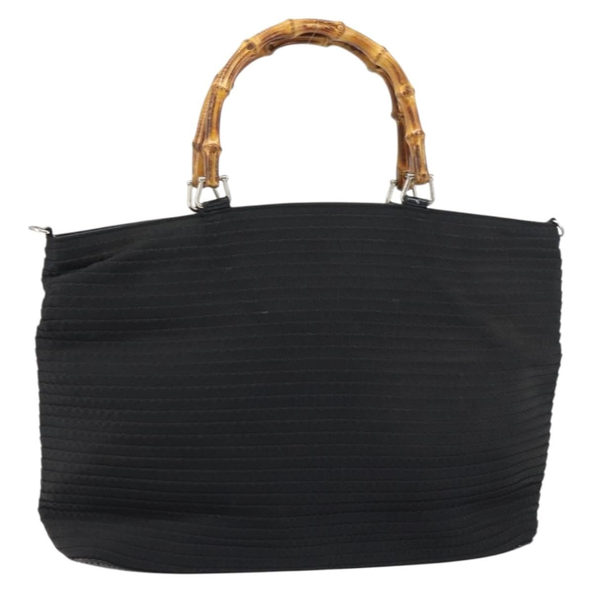 Gucci Vintage Bamboo Handle Bag Nylon - image 1