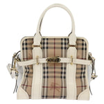 Burberry Minford Satchel Haymarket Coated Canvas Medium - image 16