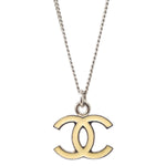Chanel CC Logo Pendant Necklace Metal - image 2