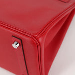 Hermes Birkin Handbag Red Epsom with Palladium Hardware 30 - image 12