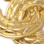 Chanel CC Clip-On Earrings Quilted Metal - image 3