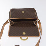 Celine Vintage Macadam Circle Logo Shoulder Bag Canvas and Leather - image 19