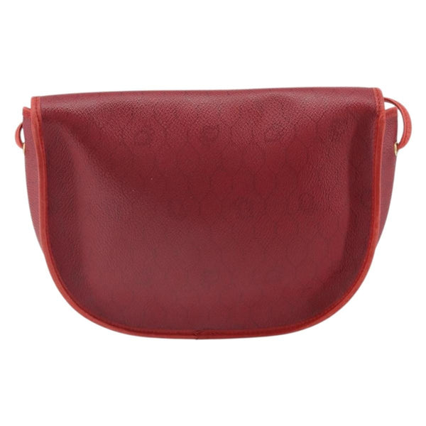 Christian Dior Vintage Honeycomb Flap Crossbody Bag Coated Canvas