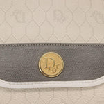 Christian Dior Vintage honeycomb clutch Canvas - image 11
