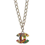 Chanel CC Pendant Necklace Metal - image 2