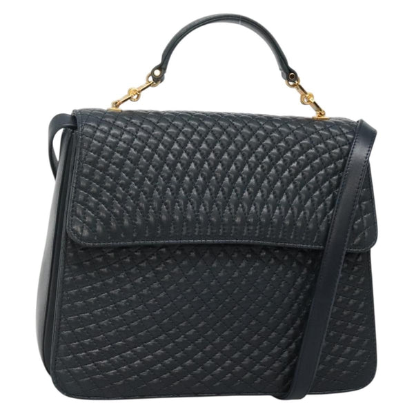 Bally Vintage Handbag Quilted Leather - image 1