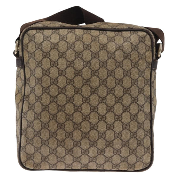 Gucci Front Zip Messenger GG Coated Canvas Small