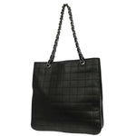 Chanel Chocolate Bar CC Tote Quilted Leather Small - image 2