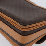 Celine Vintage Macadam Shoulder Bag Canvas and Leather - image 9
