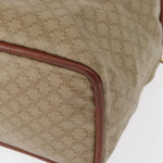 Celine Vintage Macadam Handbag Canvas and Leather - image 12