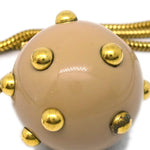 Chanel Vintage CC Ball Pendant Necklace Metal and Enamel - image 3