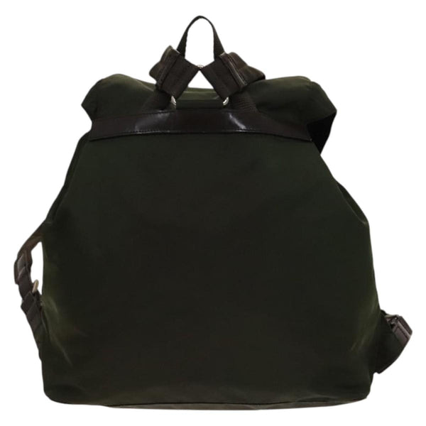 Prada Vela Double Front Pocket Backpack Tessuto with Saffiano Leather Medium