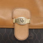 Christian Dior Vintage Honeycomb Shoulder Bag Canvas and Leather - image 12