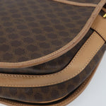 Celine Vintage Macadam Shoulder Bag Canvas and Leather - image 10