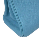 Hermes Touch Birkin Bag Blue Togo with Blue Matte Alligator and Gold Hardware 30 - image 5