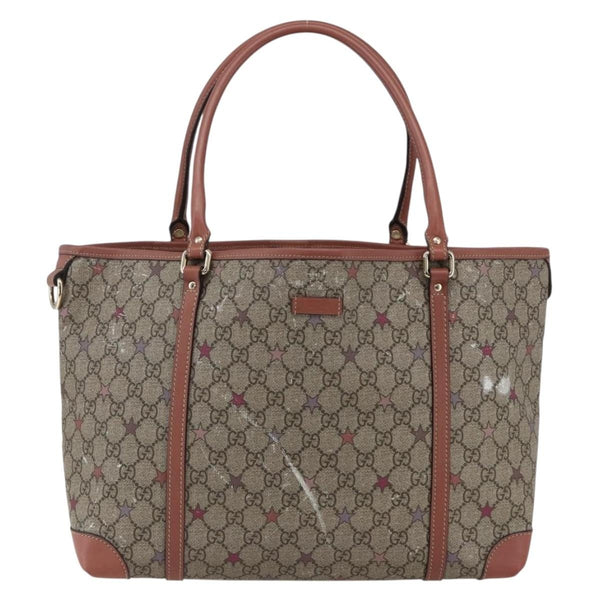 Gucci Joy Plus Tote GG Coated Canvas with Leather Large - image 1
