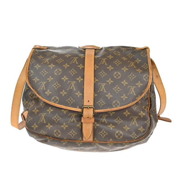 Louis Vuitton Saumur Handbag Monogram Canvas 35 - image 1
