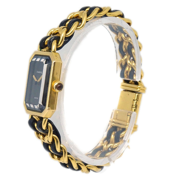 Chanel Premiere Rock Quartz Watch Plated Metal and Leather 20