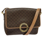 Celine Vintage Macadam Circle Logo Shoulder Bag Canvas and Leather - image 14