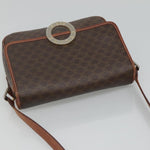 Celine Vintage Macadam Circle Logo Shoulder Bag Canvas and Leather - image 15