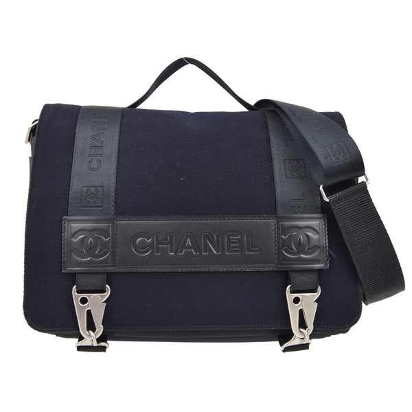Chanel Sport Line Flap Messenger Bag Wool and Nylon Small - image 1