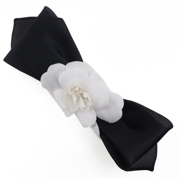 Chanel Camellia Ribbon Headband Silk - image 1