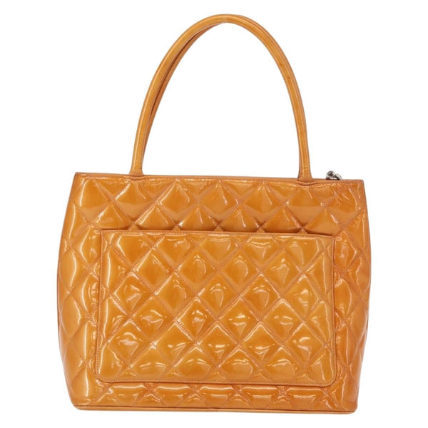 Chanel Medallion Tote Quilted Patent