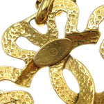 Chanel CC Flower Pendant Necklace Metal - image 4