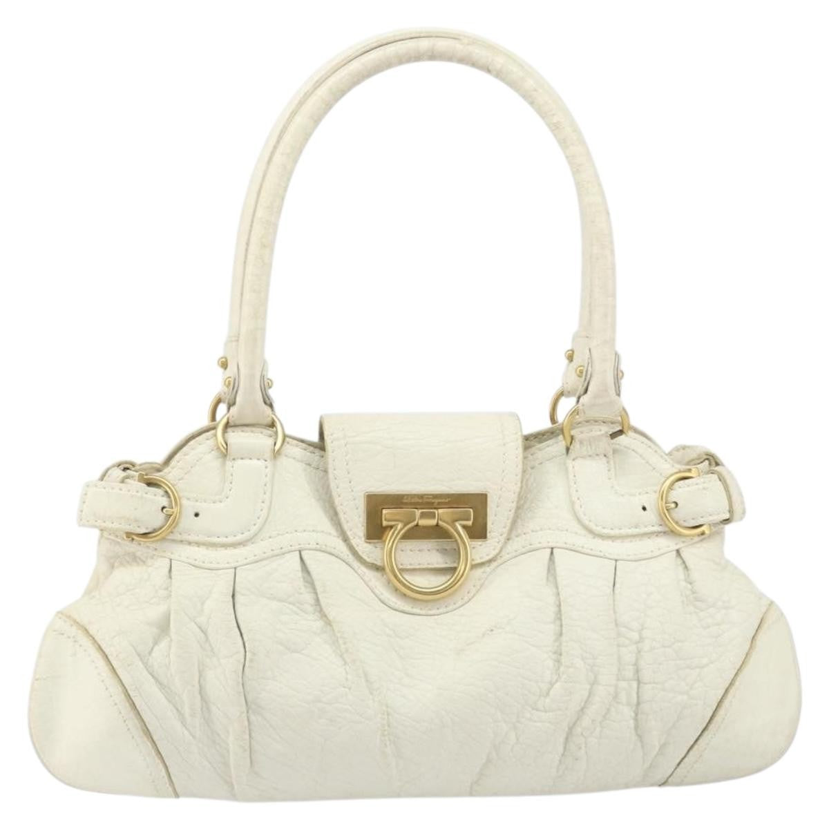 Salvatore Ferragamo Gancini handbag Leather - image 1