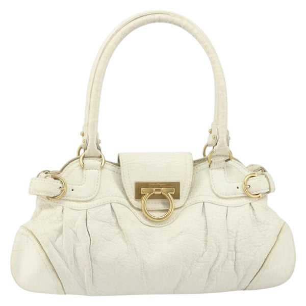 Salvatore Ferragamo Gancini handbag Leather - image 1