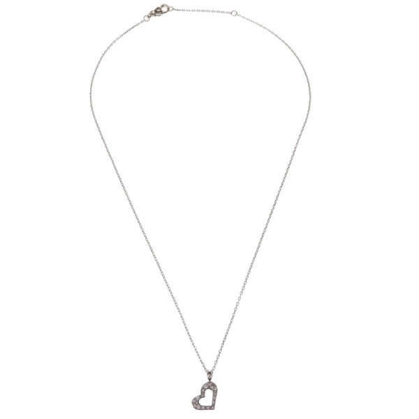 Piaget Limelight Hearts Pendant Necklace 18K White Gold with Pave Diamonds - image 1