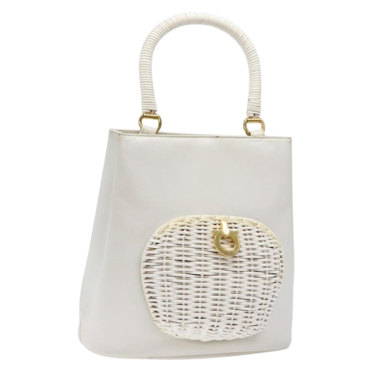 Salvatore Ferragamo Vintage Gancini Convertible Top Handle Bag Leather - image 1