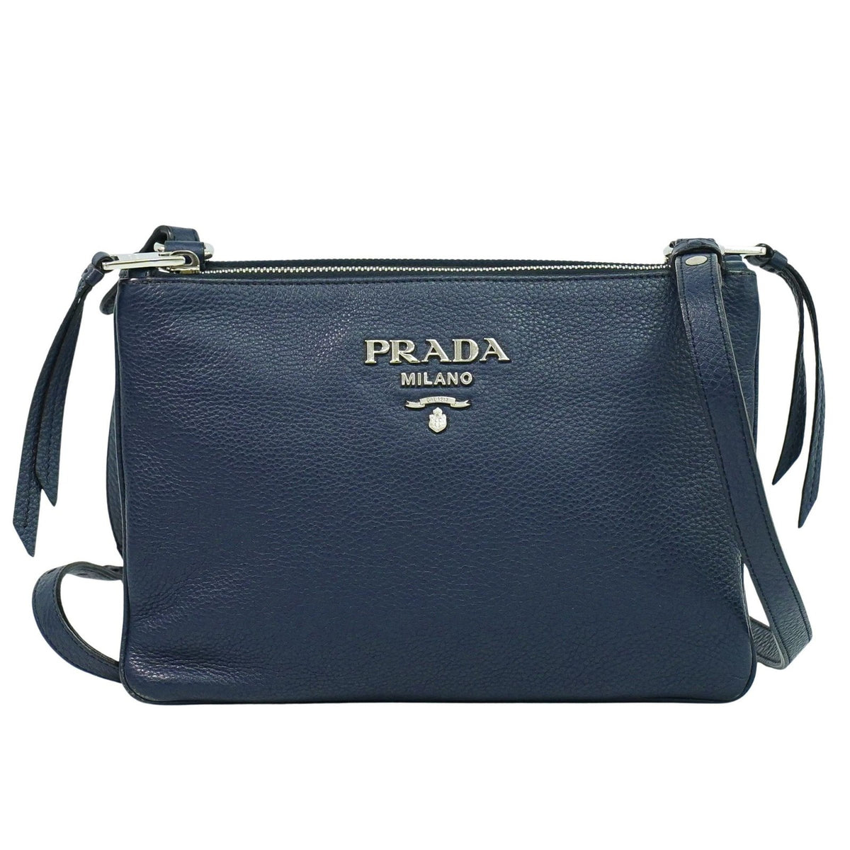 Prada Double Zip Crossbody Bag Vitello Daino Small - image 1