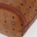 MCM Visetos Shoulder bag Canvas and Leather - image 9