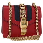 Gucci Sylvie Chain Shoulder Bag Leather Mini - image 16