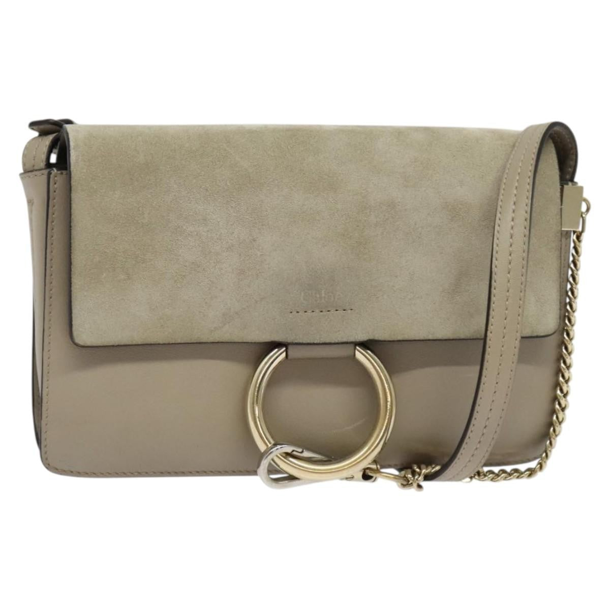 Chloe Faye Shoulder Bag Leather and Suede Small - image 1