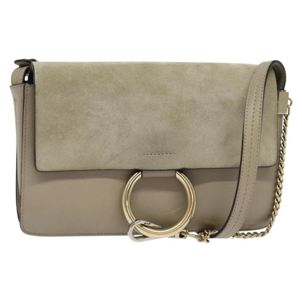 Chloe Faye Shoulder Bag Leather and Suede Small - image 1